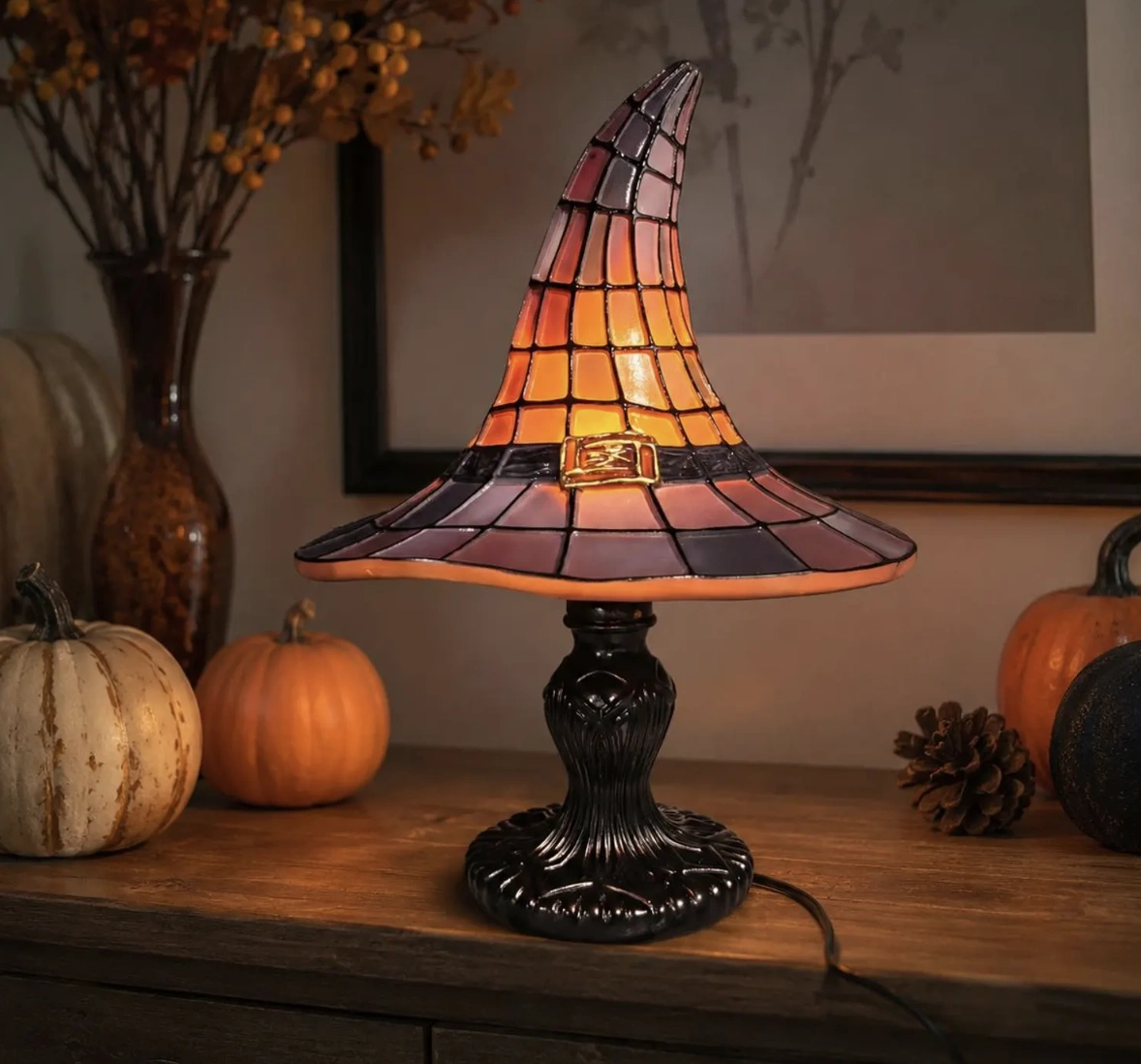 Halloween Witch Hat Lamp